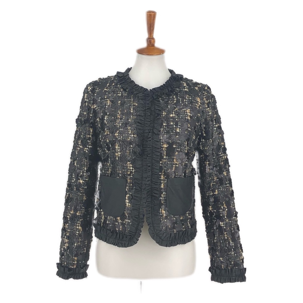 ChristinaEffe Italy Embellished Open Front Blazer